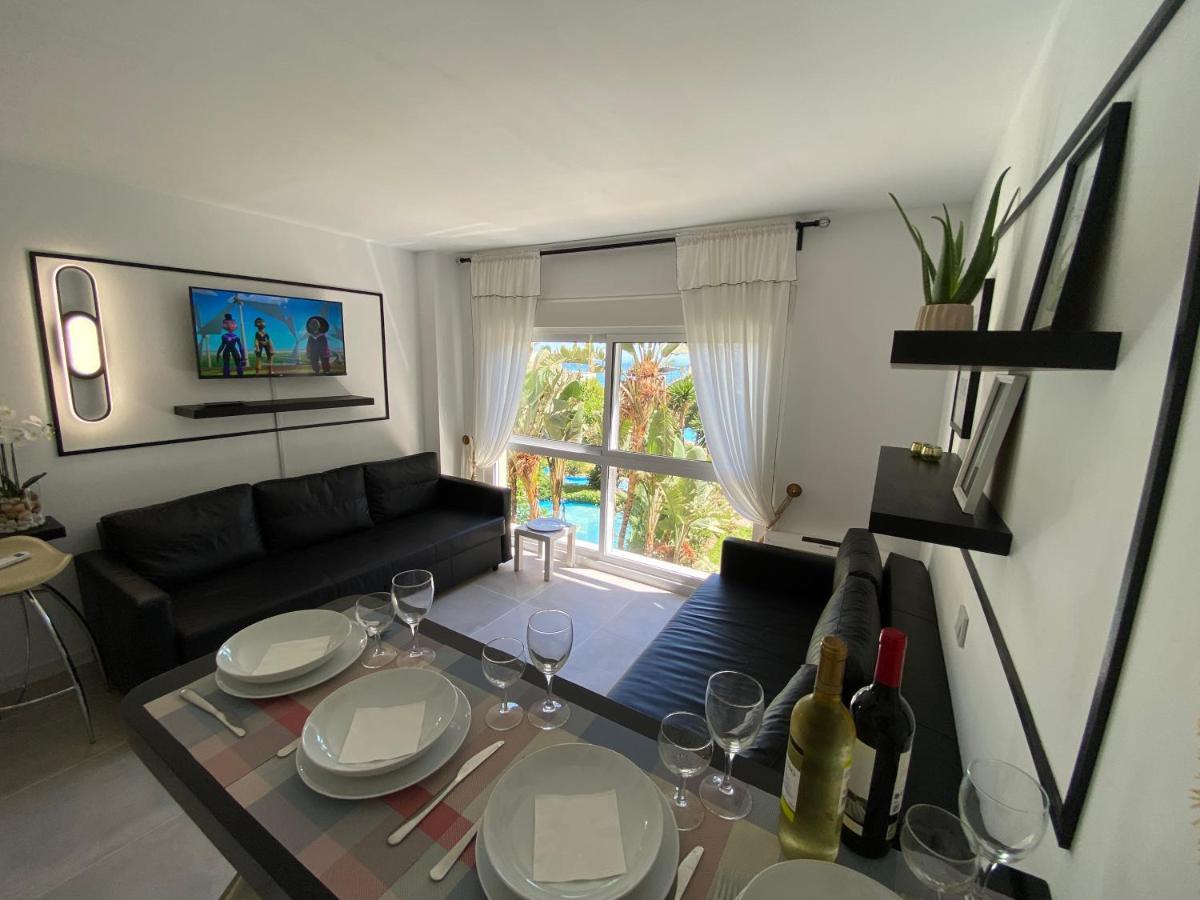 Modern Sea View Studio In Benal Beach Benalmádena Exterior foto